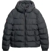 Superdry für Herren. M5011905A Sportsteppjacke mit Kapuze schwarz (XXL), Lässig, Polyester