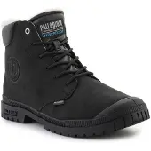 Palladium Pampa SP20 CUFF Leather WP WL Waterproof - Herren Winter Stiefel Gefüttert Boots Schwarz 79067-008-M , EU 44 UK 9.5