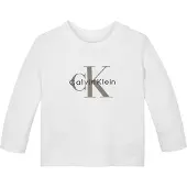 Calvin Klein Jeans "MONOGRAM LS T-SHIRT" für Babys bis 2 Jahre, Logo-Druck