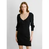Pepe Jeans für Damen. PL953729 Olaia Kleid schwarz (XS), Lässig, Viskose, Langarm