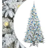 vidaXL Künstlicher klappbarer Weihnachtsbaum Weiß 180 cm PE und PVC