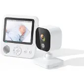 INF Videomonitor mit Kamera 2,4G-Übertragung, Babyphone mit 2-Wege-Audio, Infrarot-Nachtsicht