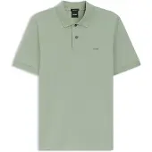 BOSS für Herren. 50553564 Pallas grünes Poloshirt (S), Lässig, Baumwolle, Kurzarm