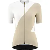 Mavic Aksium Graphic Kurzarm-radtrikot Beige,Weiß S Frau Beige,Weiß S