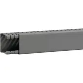 Hager BA64004007030O Verdrahtungskanal ohne Bodenstanzung aus PVC BA6 40x40mm steingrau - 2 Meter