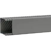 Hager BA66006007030O Verdrahtungskanal ohne Bodenstanzung aus PVC BA6 60x60mm steingrau - 2 Meter