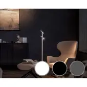 Sompex Tubo LED-Stehleuchte mit Akku 2-flammig-Schwarz-mit LED (3000K)