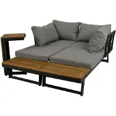 Harms Import Garden Pleasure 305365 Lounge-Gruppe 'FELICE' für Innen, belastbar bis 120 kg pro Sitz