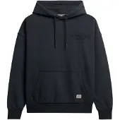 Superdry für Damen. W2012575A Luxe Casual Relaxed Kapuzenpullover Marineblau (L), Lässig, Baumwolle