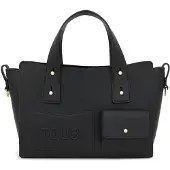 Tous für Damen. 2002373451 City Handtasche Medium schwarz (OSFA), Lässig, Polyurethan