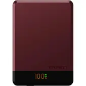 Cygnett MagSlim, 10000 mAh, Kabelloses Aufladen, Farbe Kirsche