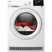 AEG Series 7000 TR7T60680, Freistehend, Frontlader, Wärmepumpe, Weiß, Tasten, Drehregler, Rechts