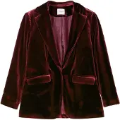 Sheego Blusenblazer "Jackenblazer Samtblazer mit Stretch-Anteil, gefüttert", Damen, Gr. 46, rot (bordeaux), Samt, , Modisch, Blazer Blusenblazer, aus Samt-Qualität, in taillierter Form