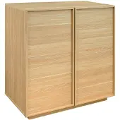 Sweeek - Anrichte Holzlook 2 Türen 80 cm - Natur