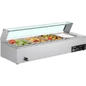 Vevor kommerzieller Speisenwärmer (4 x 1/2 Größe Behälter)