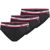 FILA Slip "MAN BRIEF", Herren, Gr. M, schwarz, Obermaterial: 95% Baumwolle, 5% Elasthan, unifarben, körpernah, Unterhosen Slip, mit feuchtigkeitsableitenden Eigenschaften