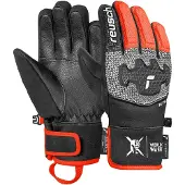 Reusch Worldcup Warrior Prime R-tex XT Junior black / silver / fluo red (7588) 4,5