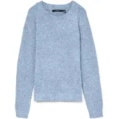 Vero Moda "VMDOFFY LS O-NECK BLOUSE GA NOOS" Materialmix, regular fit