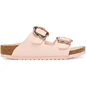 Birkenstock - Kid's Arizona Flower Buckle Birko-Flor - Sandalen Gr 27 - Narrow rosa/braun