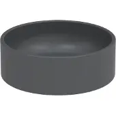 Bette BetteBalance Aufsatzwaschtisch, rund, 425x425x143mm, A248-400, Farbe: Raven matt