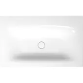 Bette BetteLux Einbauwaschtisch, 1 Hahnloch, ohne Überlauf, 800x495x120mm, A161-000HLW1,PW, Farbe: Weiß mit Glasur Plus