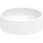 Bette BetteBalance Aufsatzwaschtisch, rund, 425x425x143mm, mit BetteGlasur Plus, A248-440PW, Farbe: Snow (weiß matt)