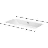 Bette A137-000PW Waschtische Rechteck One Unterbau