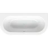 Bette BetteStarlet I Einbau-Badewanne, 2-Sitzer, ovale Innenform, 1650x750x420mm, 8300-000Plus, Farbe: Weiß mit Glasur Plus
