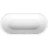 Bette BetteStarlet Flair Oval Einbau-Badewanne, 2-Sitzer, oval, 1880x880x420mm, 8775-000AS, Farbe: Weiß mit Antirutsch Sense