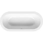 Bette BetteStarlet Oval Einbau-Badewanne, oval, 2-Sitzer, 1850x850x420mm, 2740-000Plus, Farbe: Weiß mit Glasur Plus