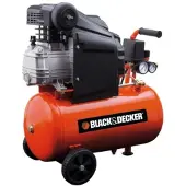 Black & Decker Elektrischer kompakter Kompressor BD 205 24, Motor 2 PS - 24 Lt