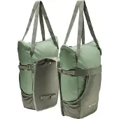Vaude Fahrradtasche "TwinShopper", grün (willow grün), Taschen, Damen, Polyester, Fahrradtasche, Doppel-Fahrradtasche, aus Polyester, mit herausnehmbaren Einzeltaschen