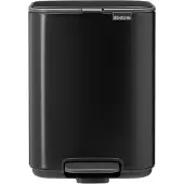 Brabantia Bo, 4 l, Rechteckig, Stahl, Schwarz, Kunststoff, Terrasse