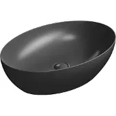 Sonstiges PURA Waschtisch zum Aufsetzen 60x42 cm, schwarz matt