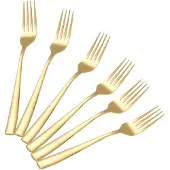 Cheffinger , Set 6 Gabeln 21.5 cm Edelstahl , Gold