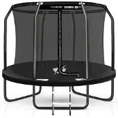 Thunder Gartentrampolin Elite 305cm 10 ft Innennetz 150 kg Schwarz
