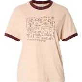 Scotch & Soda Embroidered Ringer Regular Fit T-shirt Rose Dust Größe: XS | Hemden Outlet | Damen | Rosa