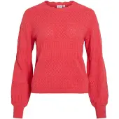 Vila Vimilos Pointelle Strickpullover