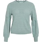 Vila Vimilos Pointelle Strickpullover