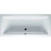 Riho Lusso Rechteck-Badewanne, Einbau, 2-Sitzer, weiß, B015001005, Ausführung: 190x80x47,5cm, Nutzinhalt: 235 Liter