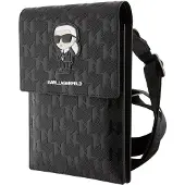 Karl Lagerfeld Saffiano Monogram Ikonik Nft Wallet Handytasche