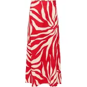 ONLY Maxirock "ONLCHIGO SAKURA LONG SKIRT WVN", Damen, Gr. M (38), barbados cherry aop:flower, Web, Obermaterial: 55% Viskose, 45% Nylon, bedruckt, knöchellang, Röcke Maxirock, Viskosemischung