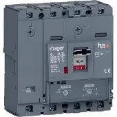 Hager HMS161DC Leistungsschalter h3+ P160 TM ADJ 4P4D N0-100% 160A 50kA CTC