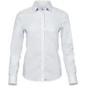 Cotton Classics -18.4025 Luxus Stretch Damen Bluse langarm S weiß