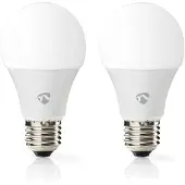 Nedis WIFILRC20E27 SmartLife vollfarbige LED-Lampe Wi-Fi E27 806 lm 9 W 2 Stück