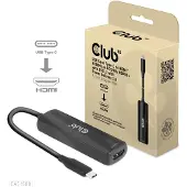 Club 3D CLUB3D USB Gen2 Typ-C zu HDMI 8K60Hz oder 4K120Hz HDR10, DSC1.2, Power Delivery 3.0 Activ Adapter St./B., 0,17 m, USB Typ-C, HDMI, Stecker, Buchse, Gerade