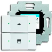 ABB 6126/01-84, Weiß, Schraubenlos, , Glänzend, 6120-0-0071 6120-0-0074 6310-0-0059 6310-0-0060 6900-0-1703, CE