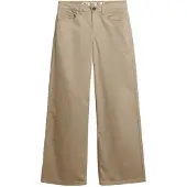 Superdry für Damen. W7011313A Beige Baggy Chino-Hose (32/30), Lässig, Baumwolle