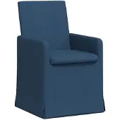 vidaXL Esszimmerstühle 2 stk. Stoff Blau 57 x 67 x 95 cm