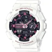 Casio Chronograph G-SHOCK, weiß (weiß, pink, schwarz, lila), Armbanduhren, Damen, weiß, Chronograph, Quarzuhr, Armbanduhr, Damen, Herren,Digitaluhr, bis 20 bar wasserdicht